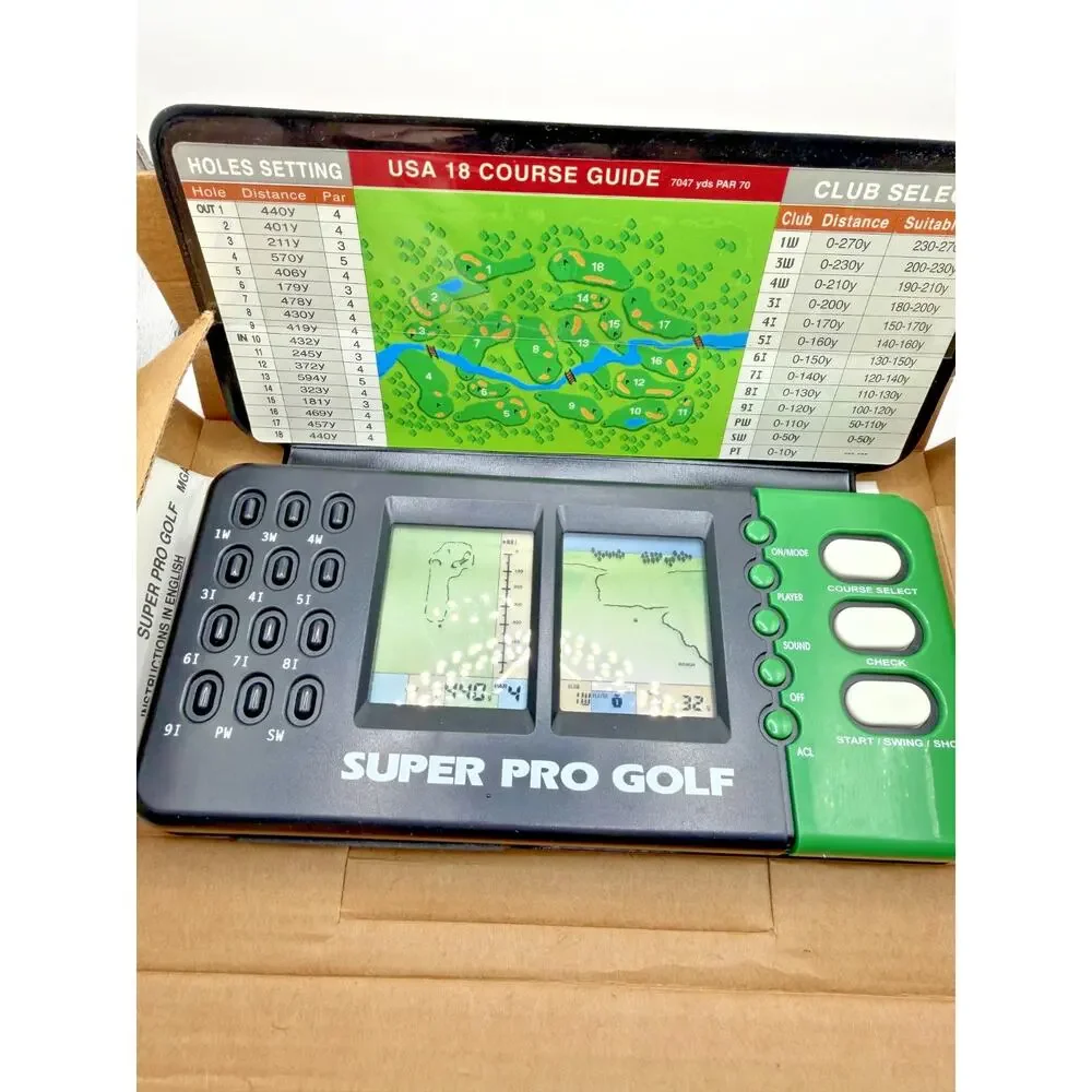Vintage Super Pro Golf Handheld Game